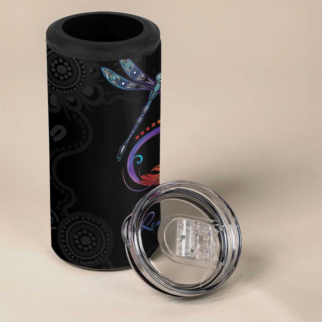 Personalised Australia Indigenous Memorial 4 in 1 Can Cooler Tumbler As Long As I Breathe You'll Be Remembered