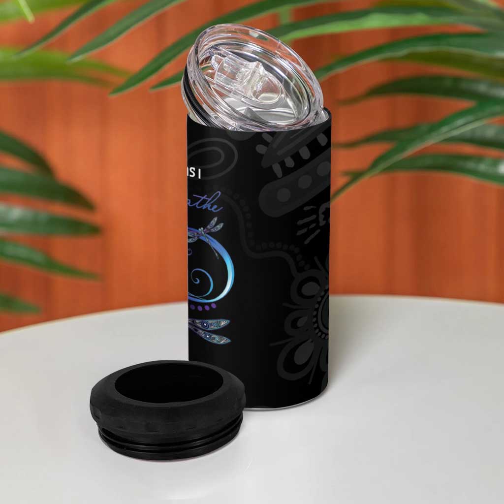 Personalised Australia Indigenous Memorial 4 in 1 Can Cooler Tumbler As Long As I Breathe You'll Be Remembered