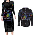 Personalised Australia Indigenous Memorial Couples Matching Long Sleeve Bodycon Dress and Long Sleeve Button Shirt As Long As I Breathe You'll Be Remembered