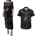 Personalised Australia Indigenous Memorial Couples Matching Puletasi and Hawaiian Shirt As Long As I Breathe You'll Be Remembered