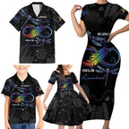 Personalised Australia Indigenous Memorial Family Matching Short Sleeve Bodycon Dress and Hawaiian Shirt As Long As I Breathe You'll Be Remembered