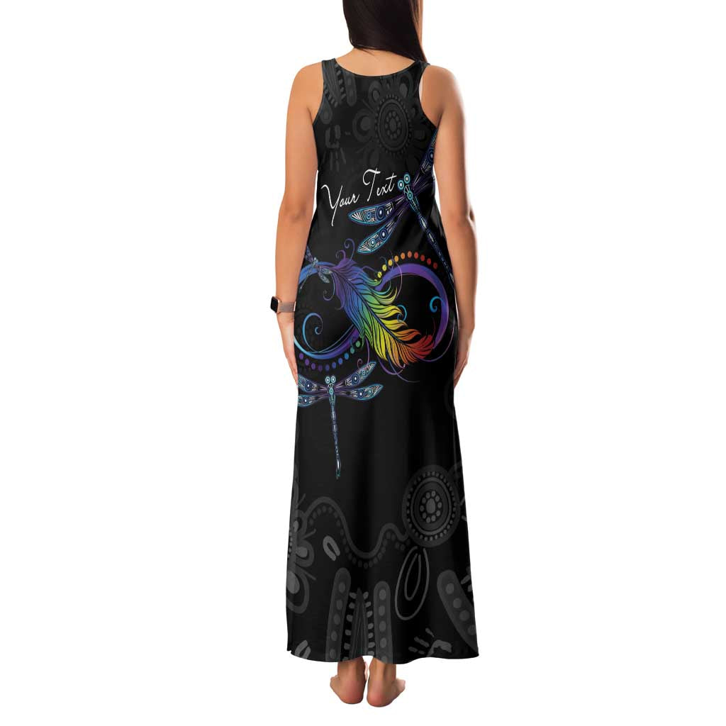 Personalised Australia Indigenous Memorial Family Matching Tank Maxi Dress and Hawaiian Shirt As Long As I Breathe You'll Be Remembered