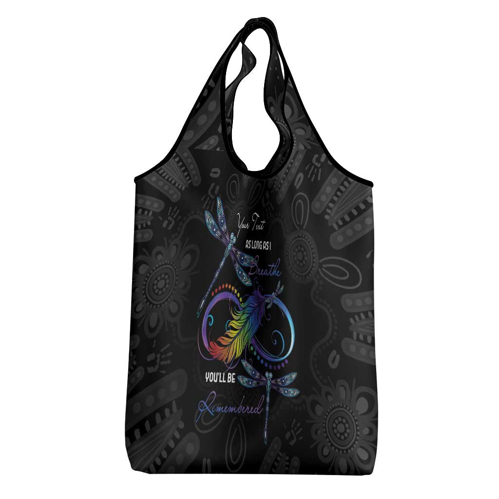 Personalised Australia Indigenous Memorial Grocery Bag As Long As I Breathe You'll Be Remembered