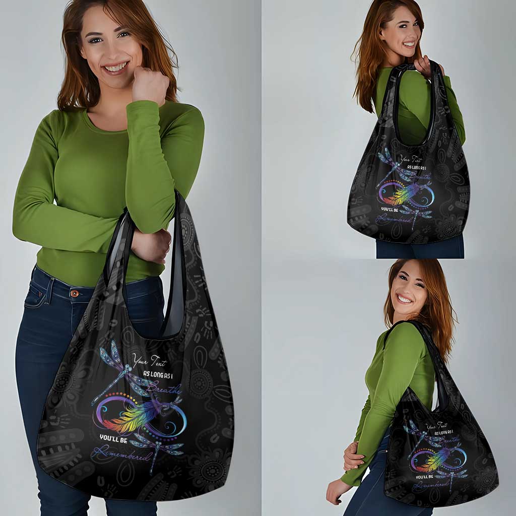 Personalised Australia Indigenous Memorial Grocery Bag As Long As I Breathe You'll Be Remembered