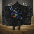 Personalised Australia Indigenous Memorial Hooded Blanket As Long As I Breathe You'll Be Remembered