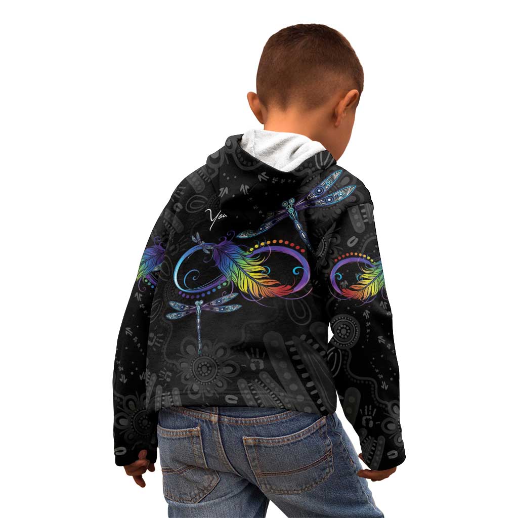 Personalised Australia Indigenous Memorial Kid Hoodie As Long As I Breathe You'll Be Remembered