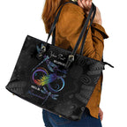 Personalised Australia Indigenous Memorial Leather Tote Bag As Long As I Breathe You'll Be Remembered