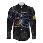 Personalised Australia Indigenous Memorial Long Sleeve Button Shirt As Long As I Breathe You'll Be Remembered
