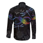 Personalised Australia Indigenous Memorial Long Sleeve Button Shirt As Long As I Breathe You'll Be Remembered