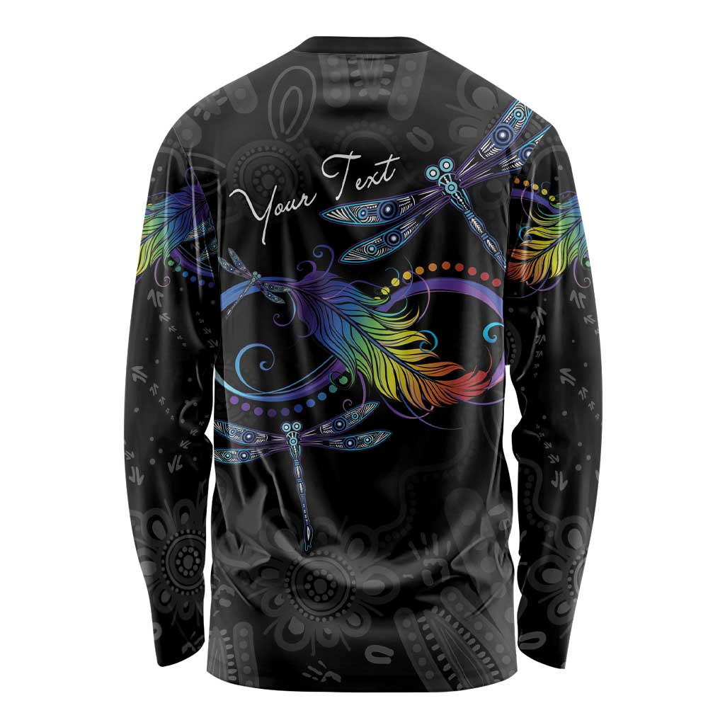 Personalised Australia Indigenous Memorial Long Sleeve Shirt As Long As I Breathe You'll Be Remembered