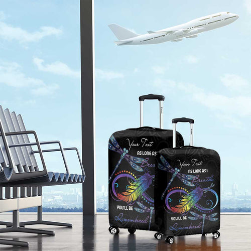 Personalised Australia Indigenous Memorial Luggage Cover As Long As I Breathe You'll Be Remembered