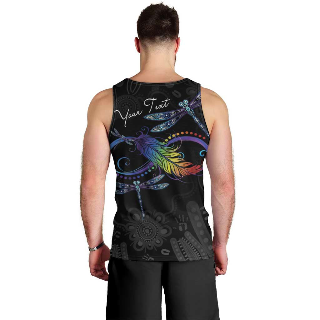 Personalised Australia Indigenous Memorial Men Tank Top As Long As I Breathe You'll Be Remembered