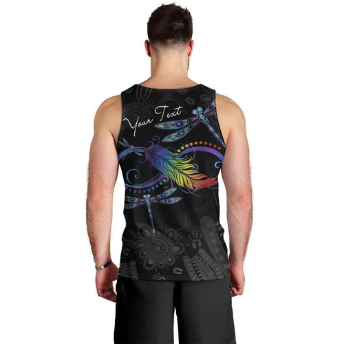 Personalised Australia Indigenous Memorial Men Tank Top As Long As I Breathe You'll Be Remembered