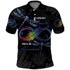 Personalised Australia Indigenous Memorial Polo Shirt As Long As I Breathe You'll Be Remembered