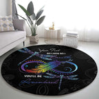 Personalised Australia Indigenous Memorial Round Carpet As Long As I Breathe You'll Be Remembered