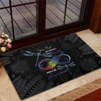 Personalised Australia Indigenous Memorial Rubber Doormat As Long As I Breathe You'll Be Remembered