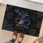 Personalised Australia Indigenous Memorial Rubber Doormat As Long As I Breathe You'll Be Remembered