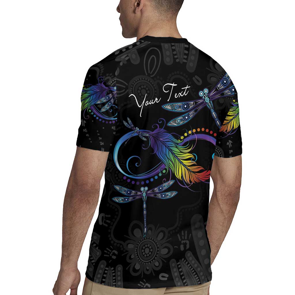 Personalised Australia Indigenous Memorial Rugby Jersey As Long As I Breathe You'll Be Remembered