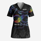 Personalised Australia Indigenous Memorial Scrub Top As Long As I Breathe You'll Be Remembered - Aussie Hoodie