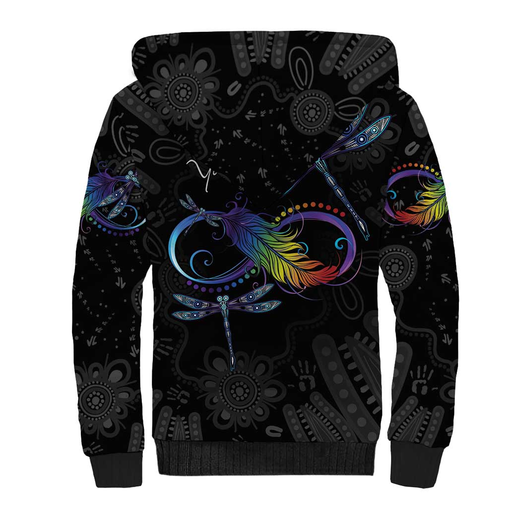 Personalised Australia Indigenous Memorial Sherpa Hoodie As Long As I Breathe You'll Be Remembered