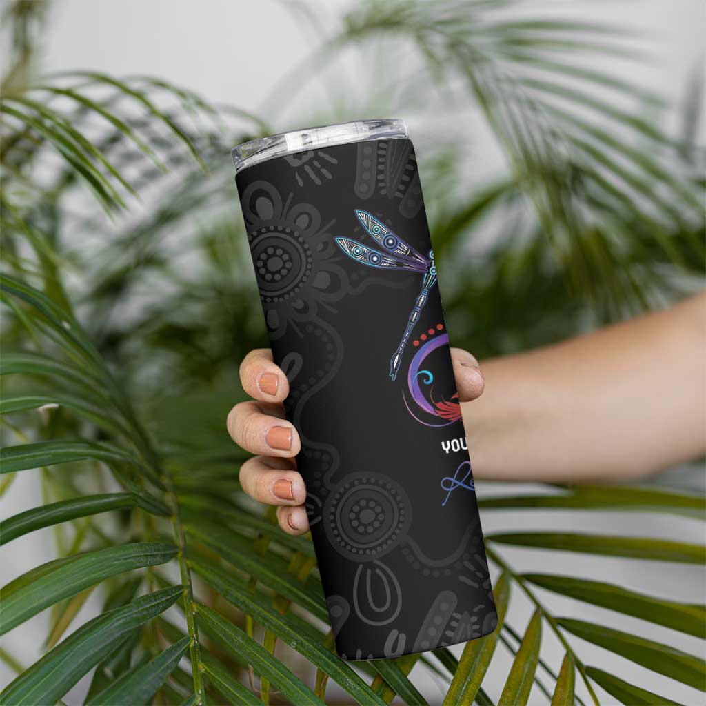 Personalised Australia Indigenous Memorial Skinny Tumbler As Long As I Breathe You'll Be Remembered