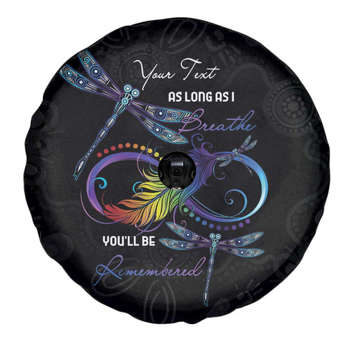 Personalised Australia Indigenous Memorial Spare Tire Cover As Long As I Breathe You'll Be Remembered