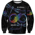 Personalised Australia Indigenous Memorial Sweatshirt As Long As I Breathe You'll Be Remembered