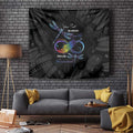 Personalised Australia Indigenous Memorial Tapestry As Long As I Breathe You'll Be Remembered
