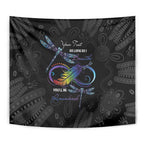 Personalised Australia Indigenous Memorial Tapestry As Long As I Breathe You'll Be Remembered