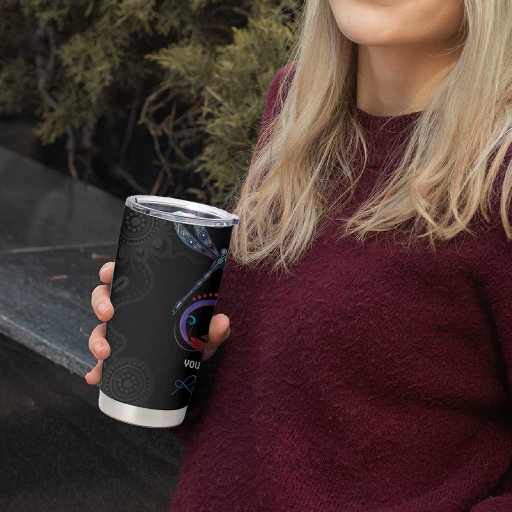 Personalised Australia Indigenous Memorial Tumbler Cup As Long As I Breathe You'll Be Remembered