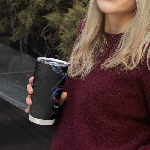 Personalised Australia Indigenous Memorial Tumbler Cup As Long As I Breathe You'll Be Remembered