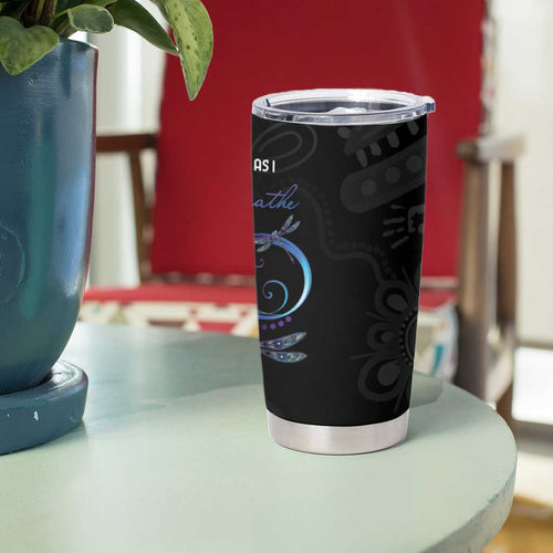 Personalised Australia Indigenous Memorial Tumbler Cup As Long As I Breathe You'll Be Remembered