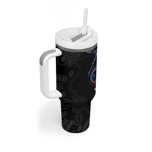 Personalised Australia Indigenous Memorial Tumbler With Handle As Long As I Breathe You'll Be Remembered