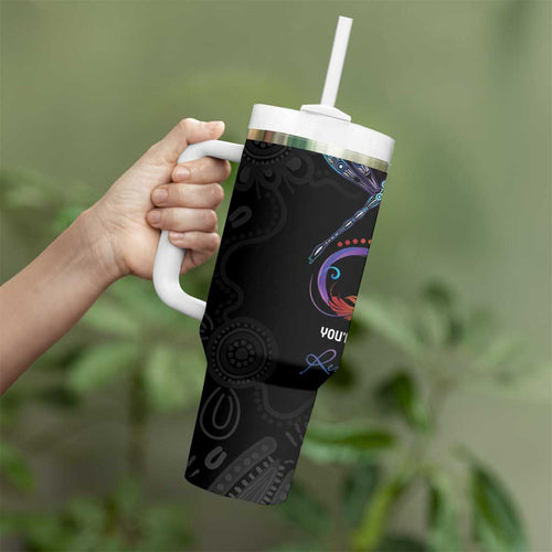 Personalised Australia Indigenous Memorial Tumbler With Handle As Long As I Breathe You'll Be Remembered