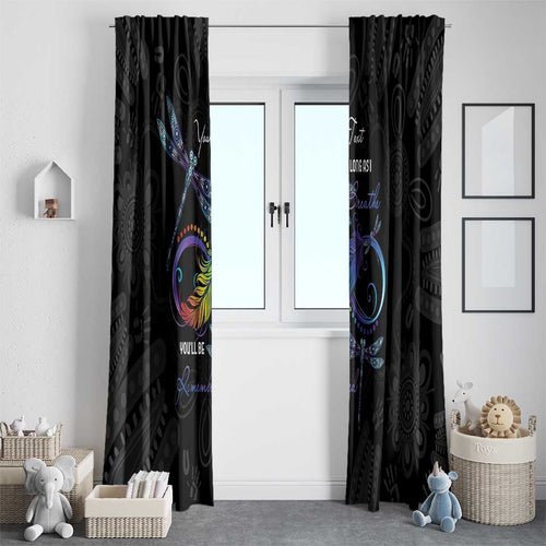 Personalised Australia Indigenous Memorial Window Curtain As Long As I Breathe You'll Be Remembered