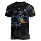 Personalised Australia Indigenous Memorial Women V-Neck T-Shirt As Long As I Breathe You'll Be Remembered