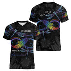 Personalised Australia Indigenous Memorial Women V-Neck T-Shirt As Long As I Breathe You'll Be Remembered