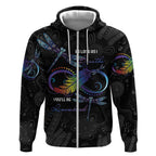 Personalised Australia Indigenous Memorial Zip Hoodie As Long As I Breathe You'll Be Remembered