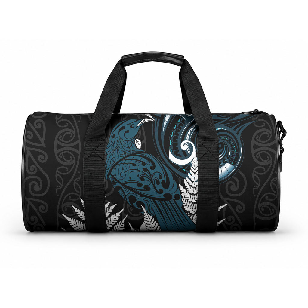 New Zealand Tui Bird Duffle Bag Maori Kowhaiwhai