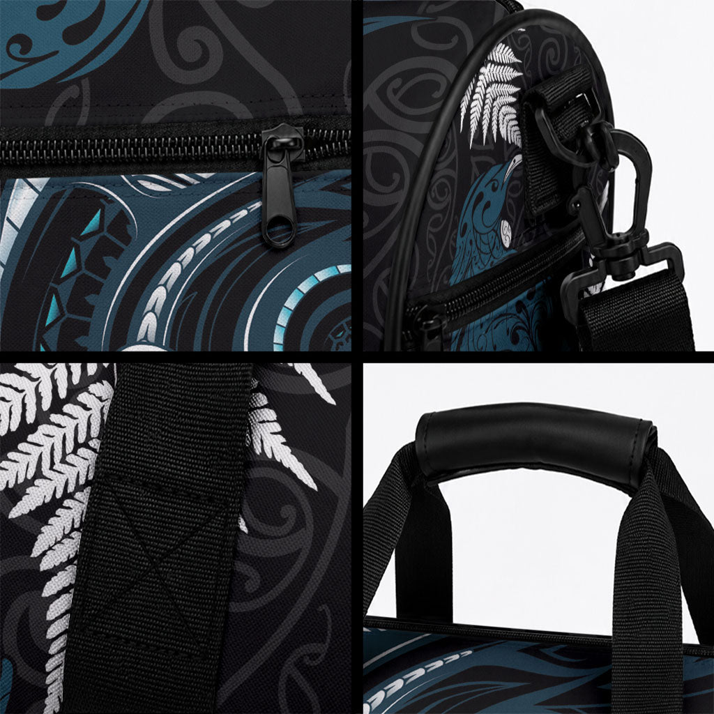 New Zealand Tui Bird Duffle Bag Maori Kowhaiwhai