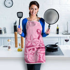 Aotearoa Maori Apron Pink Fern Ribbons - Aussie Hoodie
