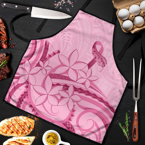 Aotearoa Maori Apron Pink Fern Ribbons - Aussie Hoodie