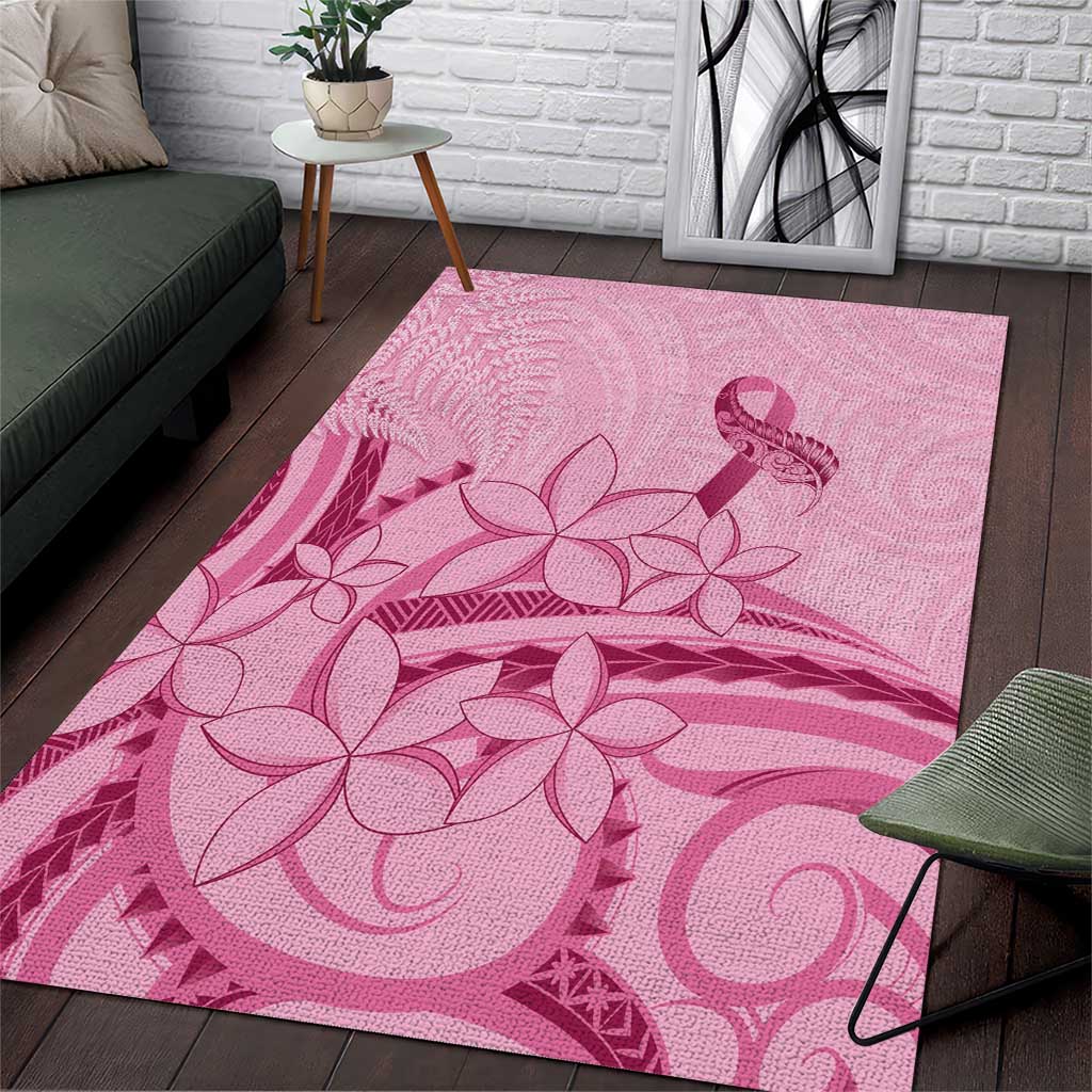 Aotearoa Maori Area Rug Pink Fern Ribbons - Aussie Hoodie