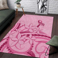 Aotearoa Maori Area Rug Pink Fern Ribbons - Aussie Hoodie