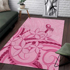 Aotearoa Maori Area Rug Pink Fern Ribbons - Aussie Hoodie