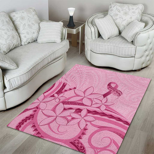 Aotearoa Maori Area Rug Pink Fern Ribbons - Aussie Hoodie