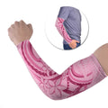 Aotearoa Maori Arm Sleeves Pink Fern Ribbons - Aussie Hoodie