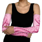 Aotearoa Maori Arm Sleeves Pink Fern Ribbons - Aussie Hoodie