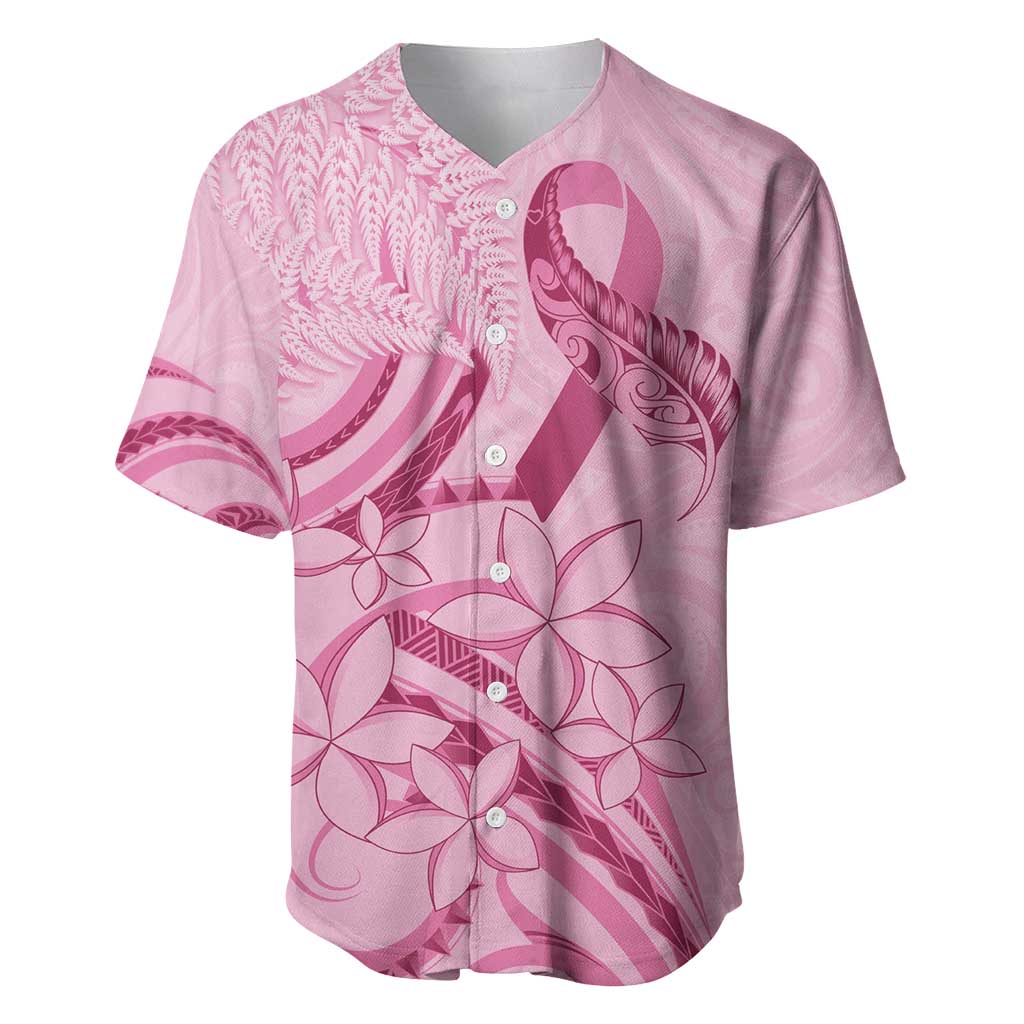 Aotearoa Maori Baseball Jersey Pink Fern Ribbons - Aussie Hoodie