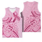 Aotearoa Maori Basketball Jersey Pink Fern Ribbons - Aussie Hoodie